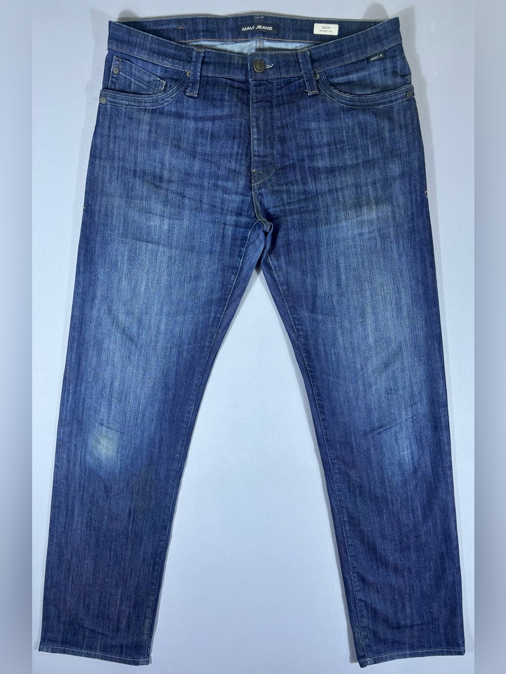 Mavi Zach Straight Leg Jeans Men’s 36x34 Medium Wash Stretch